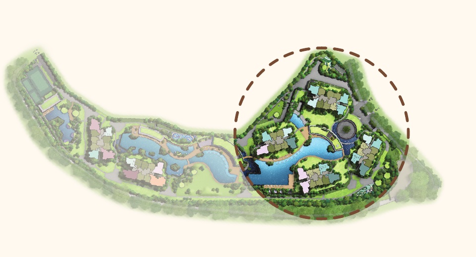Thomson Reserve Site Plan — Island Club Zone Circled