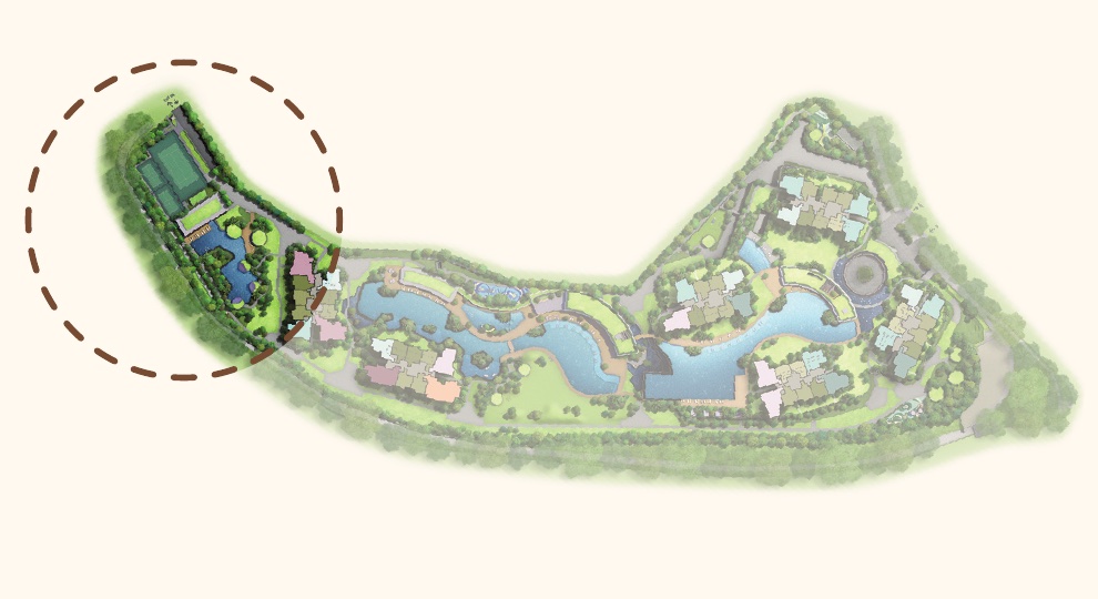Thomson Reserve Site Plan — Wellness Club Zone Circled